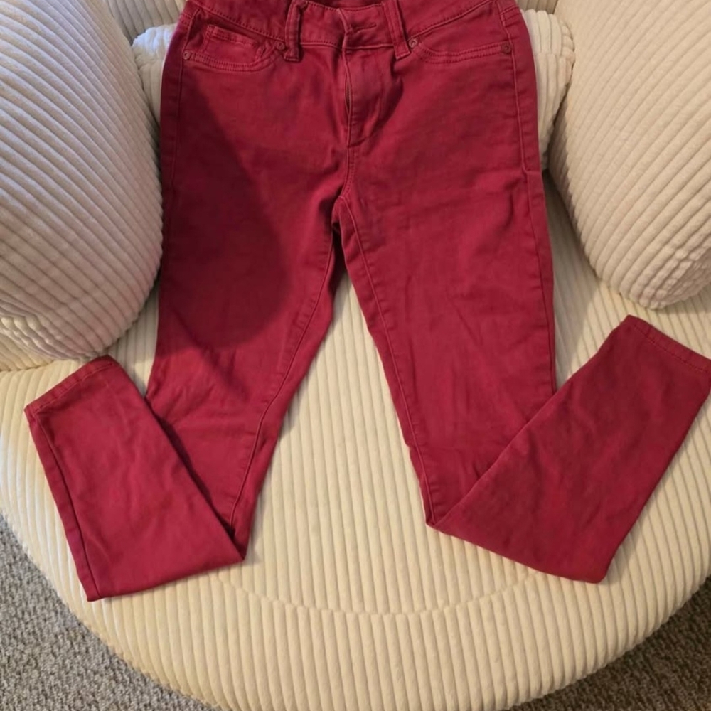 Maurices Red Skinny Pants